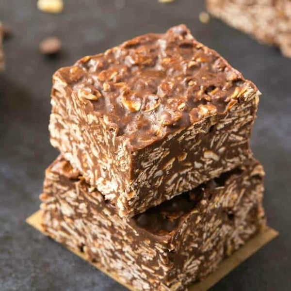 No Bake Chocolate Oatmeal Bars (Secretly healthy!)